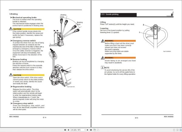CAT Forklift NPPB15EL Operation Manual 10.2023 1