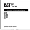 CAT Forklift NPV20N3 NPV25N3 Operation Service Manual 06.2023