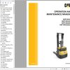 CAT Forklift NSP10N3 to NSP16N3S Operation Service Manual 03.2023