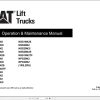 CAT Forklift NSR12N2 NPS30N2 Operation Service Manual 02.2024 2