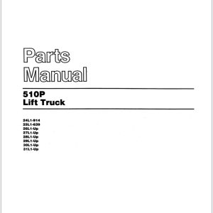 CAT Lift Truck 510P Parts Manual UEC0020S