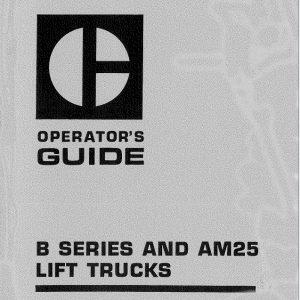 CAT Lift Truck AM25 Operation Service Manual 03.2023