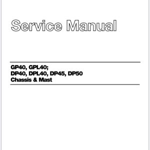 CAT Lift Truck DPL40 Operation Service Manual 06.2023