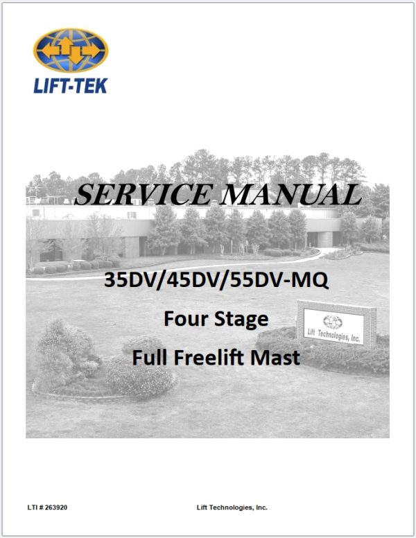 CAT Lift Truck EC30N Operation Service Manual 02.2024 1