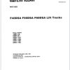 CAT Lift Truck F60D Parts Operation Service Manual 03.2022 1