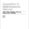 CAT Lift Truck V925 LH Parts Operation Service Manual 04.2022