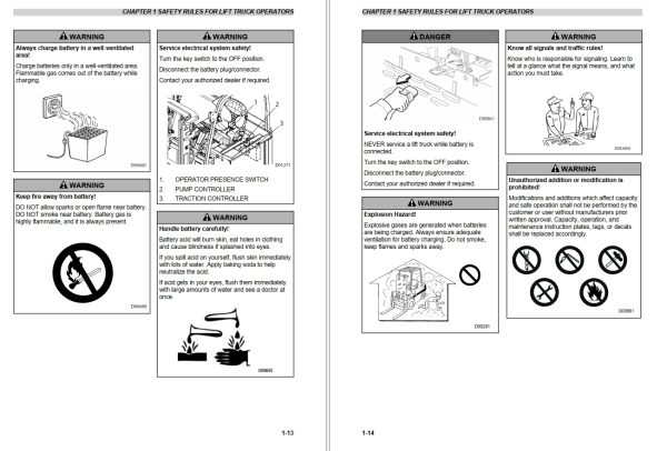 CAT Lift Trucks EC23N EC30LN Operation Service Manual 02.2024 1