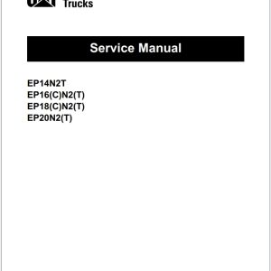 CAT Lift Trucks EP14N2T EP16CN2T EP18CN2T EP20N2T Operation Service Manual 07.2023