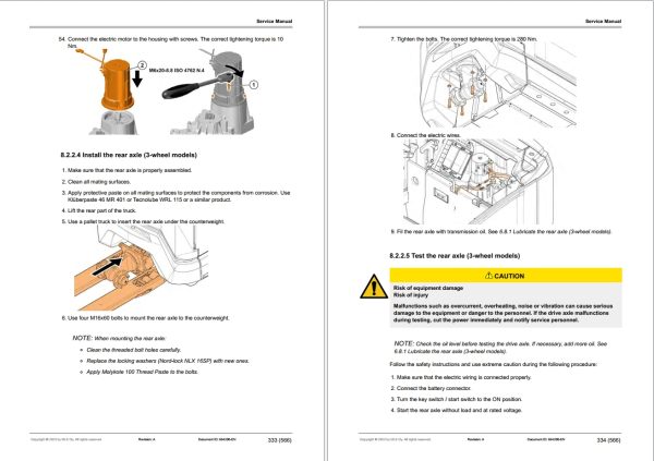 CAT Lift Trucks EP14N2T EP16CN2T EP18CN2T EP20N2T Operation Service Manual 07.2023 1