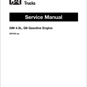 CAT Lift Trucks GC35 to GC70K Operation Service Manual 02.2024