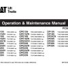 CAT Lift Trucks GP15N to GP35N DP15N to DP35N Operation Service Manual 02.2024