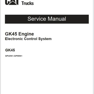 CAT Lift Trucks GP40N to GP55N1 Service Manual 05.2023