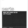 CAT Lift Trucks M60 M70 M80 M100 Parts Manual SEBN2512 01 2020