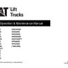 CAT Lift Trucks NPR20N2 to NPS30N2 Operation Service Manual 02.2024