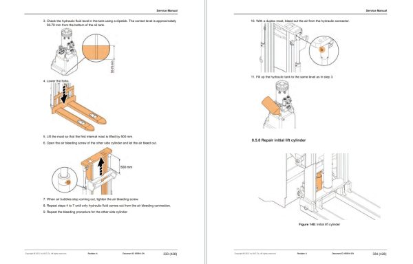 CAT Lift Trucks NSP10N3R NSP12N3IR SP14N3IR NSP16N3ISR Operation Service Manual 06.2023 2