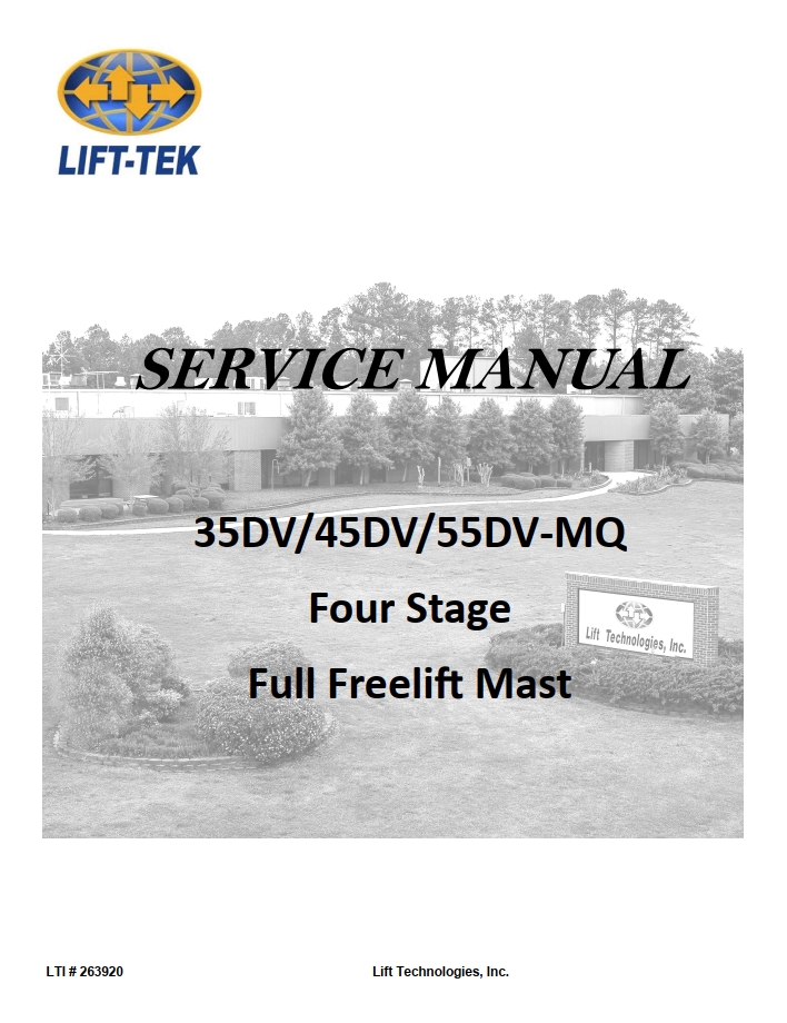 CAT Lift Trucks QS20C61V C to QS20C70V C Service Manual 11.2023