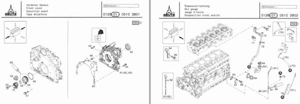 Deutz Engine TCD 4.1 L4 TCD TTCD 6.1 L6 Spare Parts Catalog 03123999 2