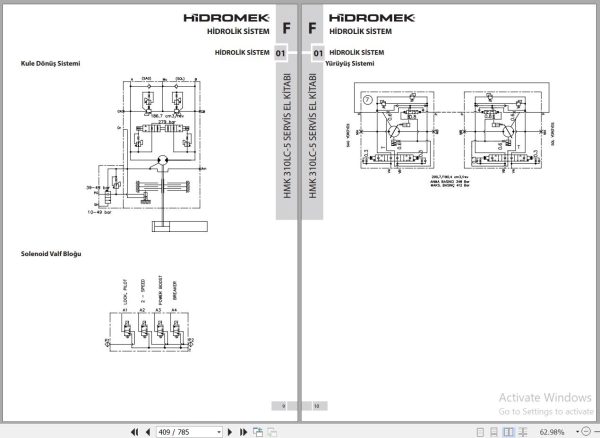 Hidromek Excavator HMK 310LC 5 Stage 5 Service Manual and Diagram REV01 TR 3