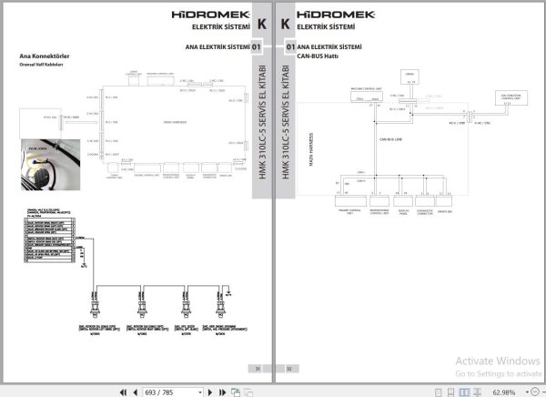 Hidromek Excavator HMK 310LC 5 Stage 5 Service Manual and Diagram REV01 TR 4