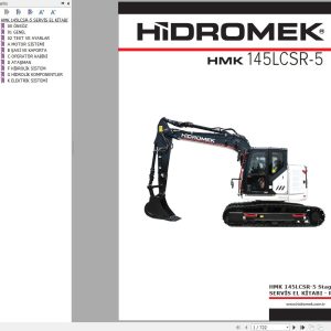 Hidromek HMK 145LCSR 5 Stage 5 Service Manual Electric and Hydraulic Schematic REV00 TR 1