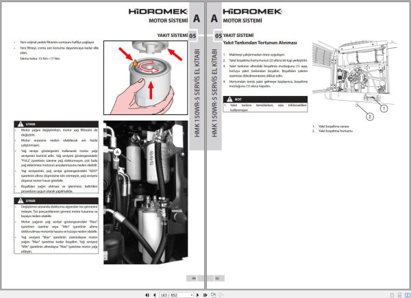 Hidromek HMK 150WR 5 Stage 5 Service Manual Electric and Hydraulic Schematic REV00 TR 2