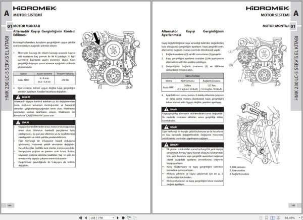 Hidromek HMK 230LC 5 Stage 5 Service Manual Electric and Hydraulic Schematic REV02 TR 2