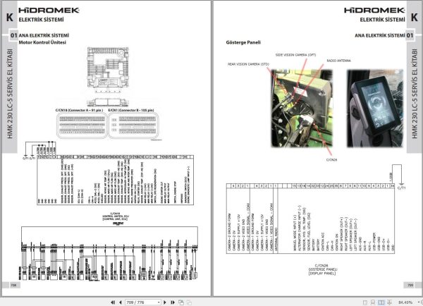 Hidromek HMK 230LC 5 Stage 5 Service Manual Electric and Hydraulic Schematic REV02 TR 4