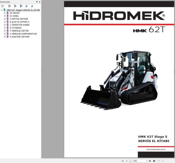 Hidromek HMK 62T Stage 5 Service Manual Electric and Hydraulic Schematic REV02 TR 1