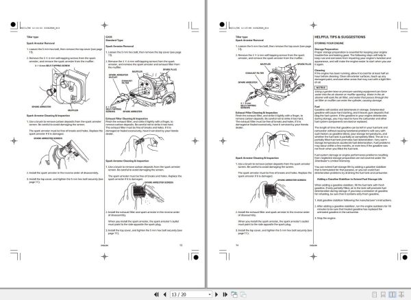 Honda Engine GX25 GX35 Owners Manual and Diagram EN 2