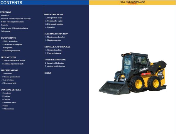 Hyundai Heavy Equipment PDF 11.2024 Operator Manual 2