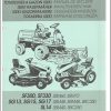 Iseki Lawn Mowers SG13 SG15 SG17 SF300 SF330 SL14 Operators Manual and Diagram 1