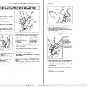 Iseki Lawn Mowers SXG15 Operators Manual and Diagram 0807-01-400 Iseki Lawn Mowers Sxg15 Operators Manual And Diagram 0807 01 400 3