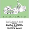 Iseki Lawn Mowers SXG323 SXG326 Operators Manual and Diagram 1