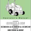 Iseki Lawn Mowers SXG323 SXG326 Operators Manual and Diagram 1728 912 101 9 EN 1