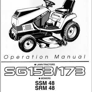 Iseki Lawn Tractor SG153 SG173 Operators Manual and Diagram 9703 01 200 1