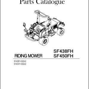 Iseki Mower SF438FH SF450FH Parts Catalog 1809-097-100-10 Iseki Mower Sf438Fh Sf450Fh Parts Catalog 1809 097 100 10 1