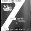 Iseki Mower SL14H Series Parts Catalog 2502 098 100 00 1