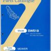 Iseki Mower SW519 Parts Catalog 2503 098 100 10 1