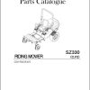Iseki Mower SZ330 Parts Catalog 1752 097 300 10 1
