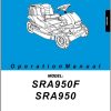 Iseki Ride On Bush Cutter SRA950 SRA950F Operators Manual and Diagram 9067 594 201 10 1