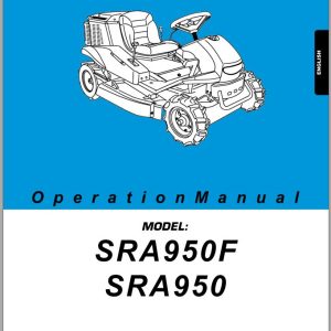 Iseki Ride On Bush Cutter SRA950 SRA950F Operators Manual and Diagram 9067 594 201 10 1