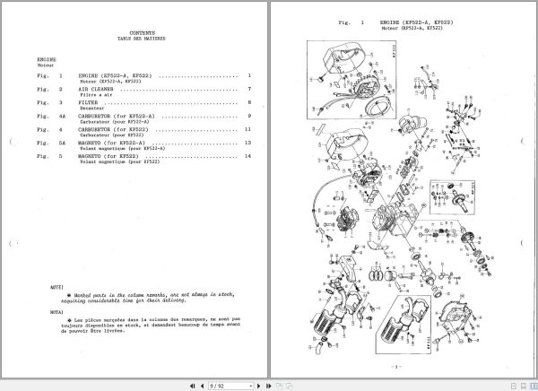 Iseki Stiller KC450 KC450F Parts Catalog 20210426134812 2