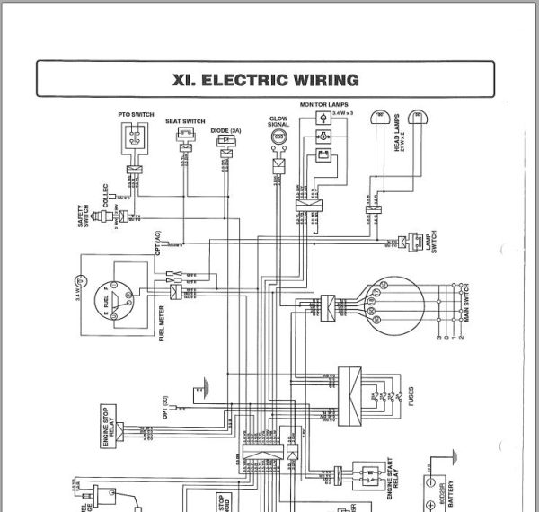 Iseki Tractor SF300 SF330 Operators Manual and Diagram 3