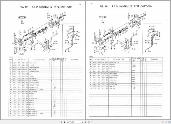 Iseki Tractor SG13 Parts Catalog 1593 098 100 00 2 1