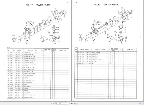 Iseki Tractor SG133 Parts Catalog 1593 097 110 00 2