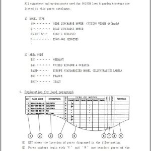 Iseki Tractor SG153H Parts Catalog 1608 097 100 10 1