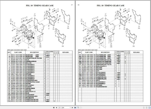 Iseki Tractor SG153H Parts Catalog 1608 097 100 10 2