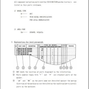 Iseki Tractor SXG326 SXG323 Parst Catalog 1728 095 400 00 1