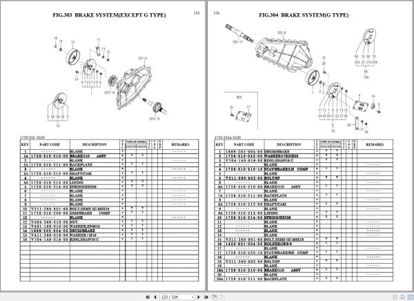 Iseki Tractor SXG326 SXG323 Parst Catalog 1728 095 400 00 2