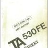 Iseki Tractor TA530FE Parts Catalog 1595 098 100 00 1